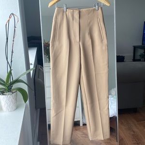 Zara caramel trousers